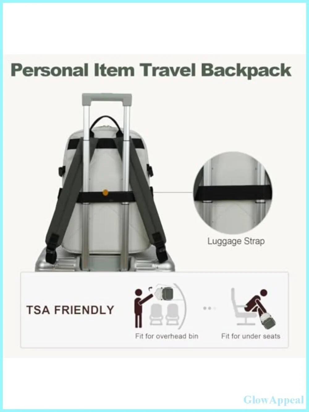 Laptop Backpack with Padded Sleeve, Multi-Compartment Travel Backpack